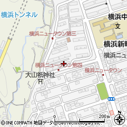 横浜団地周辺の地図
