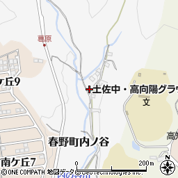 高知県高知市春野町内ノ谷1607周辺の地図