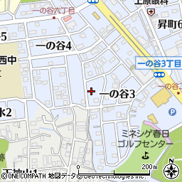 福岡県春日市一の谷3丁目55周辺の地図