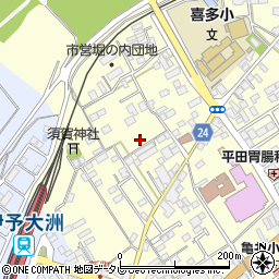 愛媛県大洲市若宮369-2周辺の地図