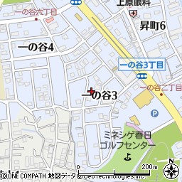 福岡県春日市一の谷3丁目72周辺の地図