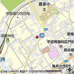 大洲市役所　文化研修センター周辺の地図
