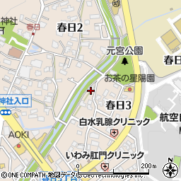 エルソワ化粧品福岡営業所周辺の地図