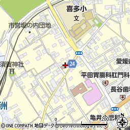 愛媛県大洲市若宮351-2周辺の地図