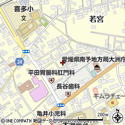 愛媛県大洲市若宮696-5周辺の地図