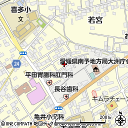 愛媛県大洲市若宮698周辺の地図