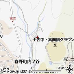 高知県高知市春野町内ノ谷1615-1周辺の地図