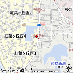 福岡県春日市紅葉ヶ丘西3丁目5周辺の地図