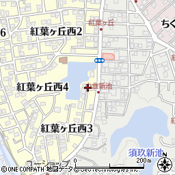 福岡県春日市紅葉ヶ丘西3丁目24周辺の地図