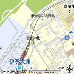 愛媛県大洲市若宮386周辺の地図