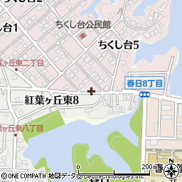 福岡県春日市ちくし台5丁目15-2周辺の地図