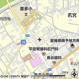 愛媛県大洲市若宮692周辺の地図