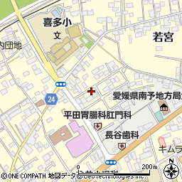 愛媛県大洲市若宮692-7周辺の地図