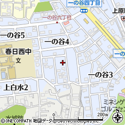 福岡県春日市一の谷4丁目93周辺の地図