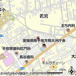 愛媛県大洲市若宮736周辺の地図