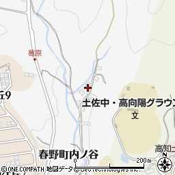 高知県高知市春野町内ノ谷1610周辺の地図