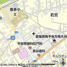 愛媛県大洲市若宮697-2周辺の地図