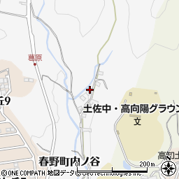 高知県高知市春野町内ノ谷1618周辺の地図