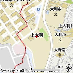 福岡県大野城市上大利周辺の地図