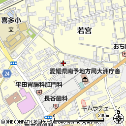 愛媛県大洲市若宮745周辺の地図