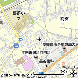 愛媛県大洲市若宮696-10周辺の地図