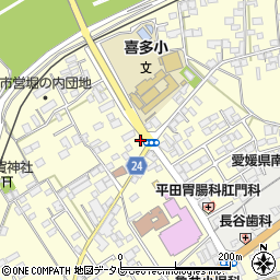 愛媛県大洲市若宮346周辺の地図