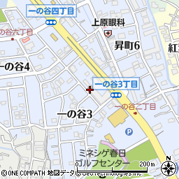福岡県春日市一の谷3丁目27周辺の地図