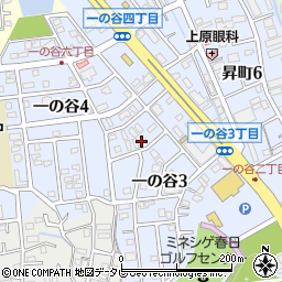 福岡県春日市一の谷3丁目42周辺の地図