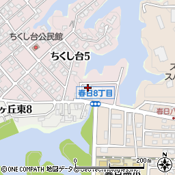 福岡県春日市ちくし台5丁目130周辺の地図