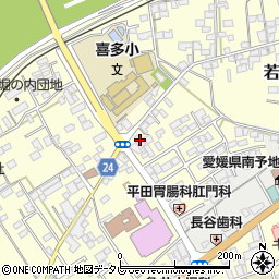 愛媛県大洲市若宮717-1周辺の地図