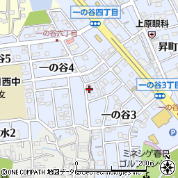 福岡県春日市一の谷3丁目50周辺の地図