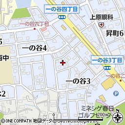 福岡県春日市一の谷3丁目47周辺の地図