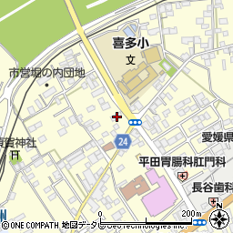 愛媛県大洲市若宮345周辺の地図