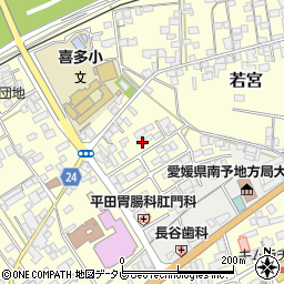 愛媛県大洲市若宮703-2周辺の地図