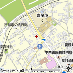 愛媛県大洲市若宮344-1周辺の地図