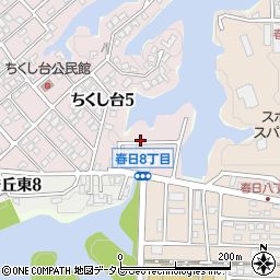 福岡県春日市ちくし台5丁目139周辺の地図