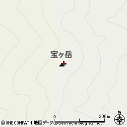 宝ケ岳周辺の地図