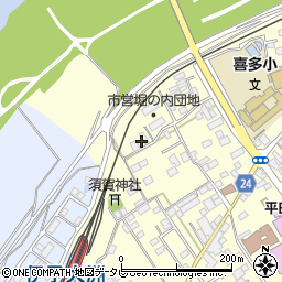 愛媛県大洲市若宮302-3周辺の地図