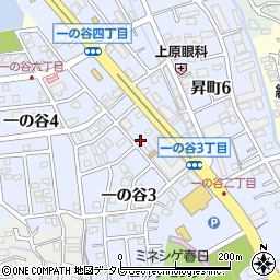福岡県春日市一の谷3丁目28周辺の地図