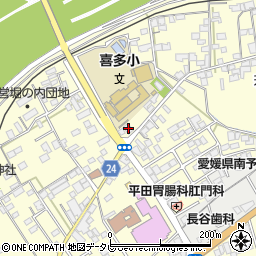 愛媛県大洲市若宮346-1周辺の地図