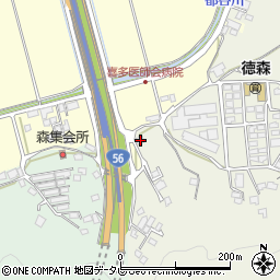 愛媛県大洲市徳森2705-1周辺の地図