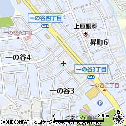 福岡県春日市一の谷3丁目29周辺の地図