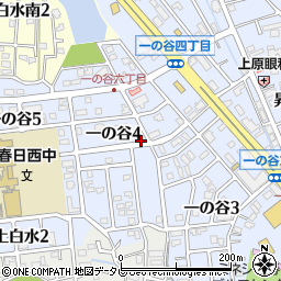 福岡県春日市一の谷4丁目49周辺の地図