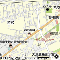 愛媛県大洲市若宮984-2周辺の地図