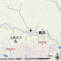 高知県高知市横浜611周辺の地図