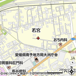 〒795-0052 愛媛県大洲市若宮の地図