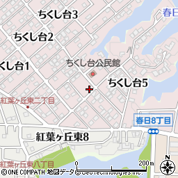 福岡県春日市ちくし台2丁目130-1周辺の地図