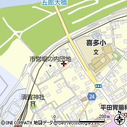 愛媛県大洲市若宮283-1周辺の地図