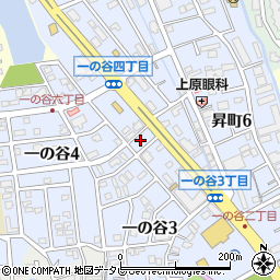 福岡県春日市一の谷3丁目12周辺の地図
