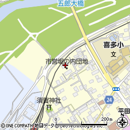 愛媛県大洲市若宮291-7周辺の地図